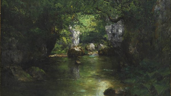 The Water Stream, La Brème. El arroyo Brème, 1866