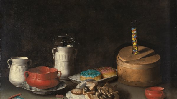 Juan van der Hamen y León. Bodegón con loza y dulces