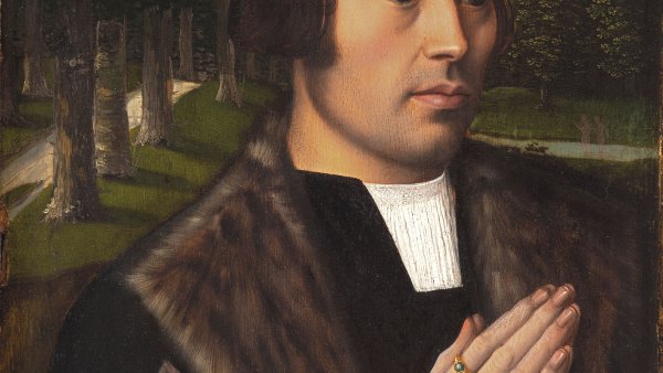 Caballero orando. Ambrosius Benson