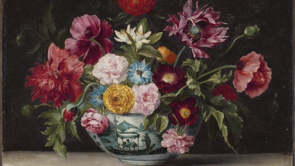 Restauración de la obra Porcelana china con flores&amp;nbsp;de Jacques Linard
