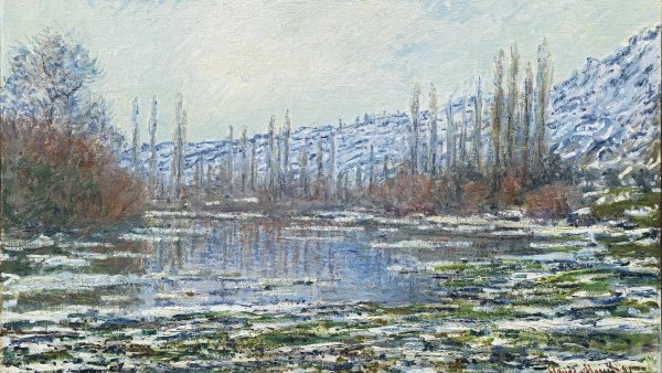 The Thaw at Vétheuil. El deshielo en Vétheuil, 1880