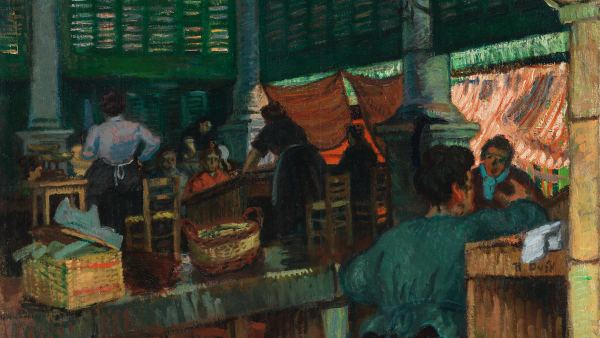 The Fish Market, Marseille. El mercado de pescado, Marsella, c. 1903