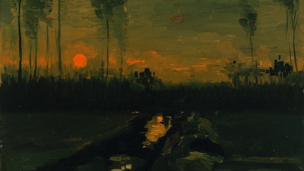 Evening Landscape. Paisaje al atardecer, 1885