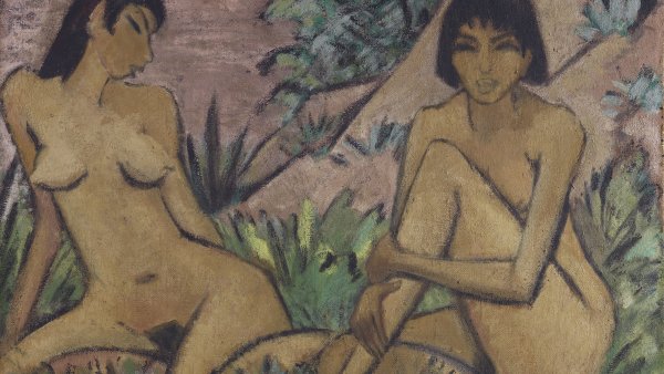 Two Female Nudes in a Landscape. Dos desnudos femeninos en un paisaje, c. 1922