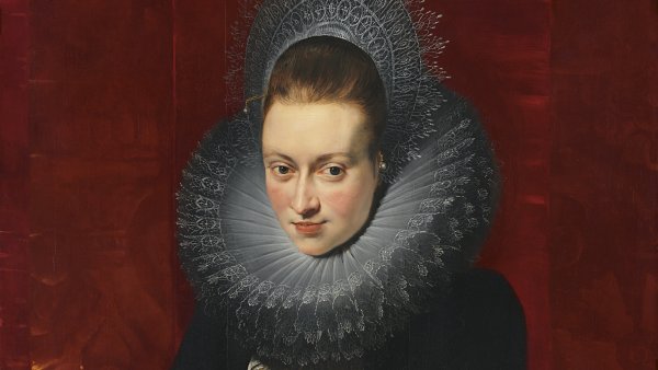 Portrait of a Young Woman with a Rosary. Retrato de una joven dama con rosario, c. 1609-1610