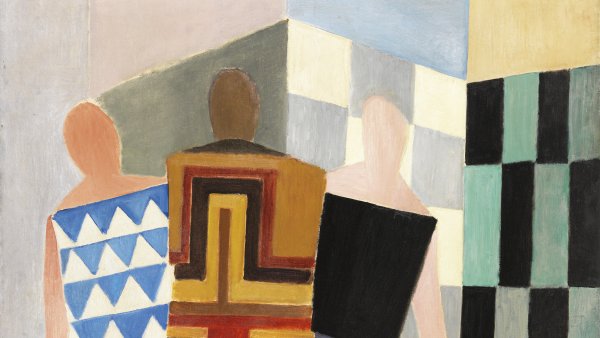 Simultaneous Dresses (Three Women, Forms, Colours). Vestidos simultáneos. (Tres mujeres, formas, colores), 1925