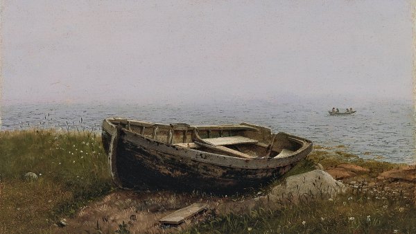 Abandoned Skiff. Bote abandonado, 1850