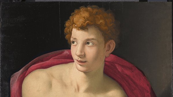 Retrato de un joven como san Sebastián. Bronzino (Agnolo di Cosimo di Mariano)