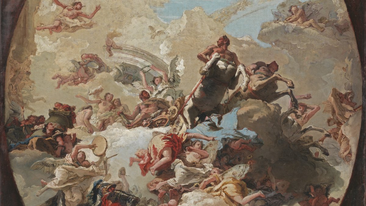 The Apotheosis Of Hercules Tiepolo Giandomenico Museo Nacional Thyssen Bornemisza