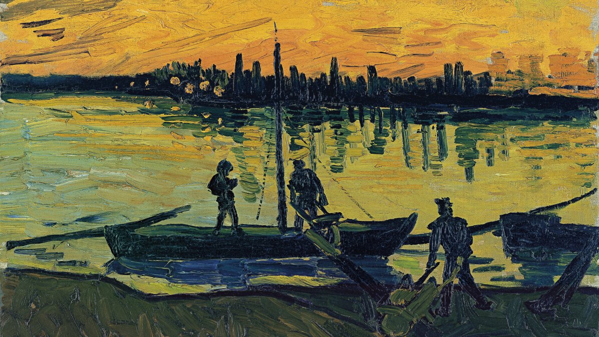 The Stevedores In Arles Gogh Vincent Van Museo Nacional Thyssen Bornemisza