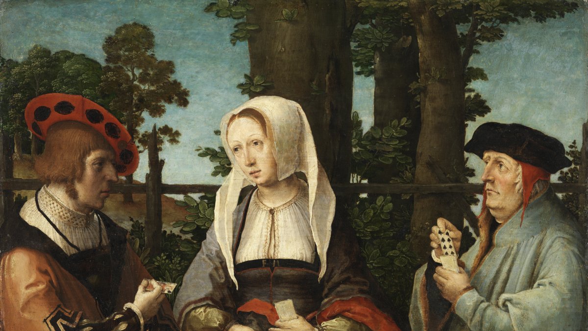 The Card Players Leyden Lucas Van Museo Nacional Thyssen