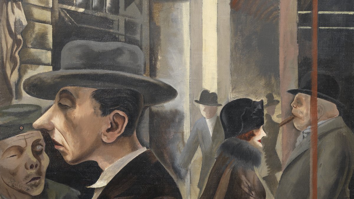 Street Scene (Kurfürstendamm) - Grosz, George. Museo Nacional