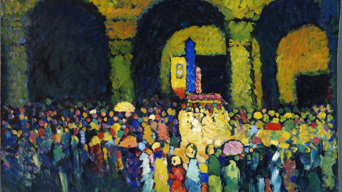 The Ludwigskirche in Munich - Kandinsky, Wassily. Museo Nacional
