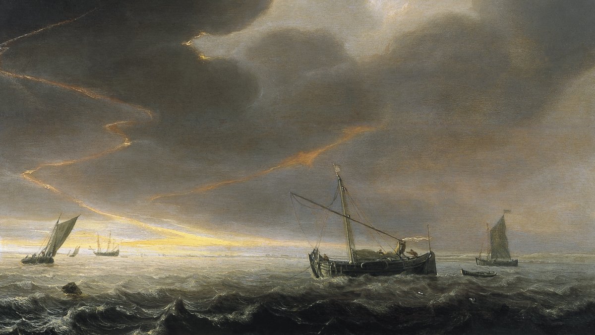 Tormenta En La Costa Vlieger Simon De Museo Nacional Thyssen Bornemisza