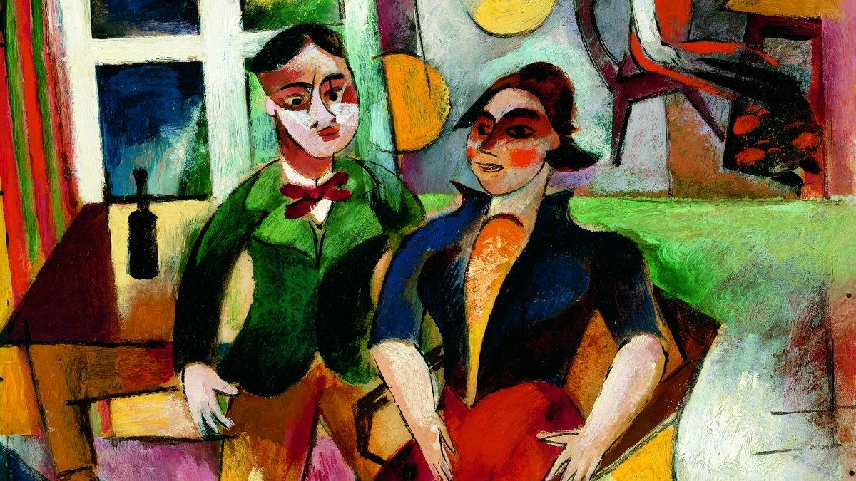 Young Couple Campendonk Heinrich Museo Nacional Thyssen Bornemisza