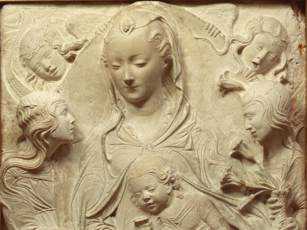 La Virgen con el Niño y cuatro ángeles