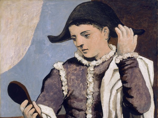 Una obra a fondo: Arlequín con espejo