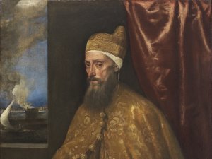 Portrait of Doge Francesco Venier. Tiziano (Tiziano Vecellio)