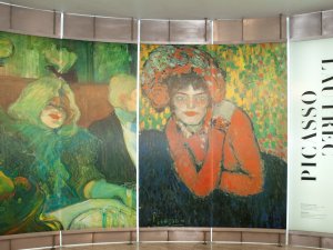 Entrada a la exposición Picasso/Lautrec del Museo Nacional Thyssen-Bornemisza