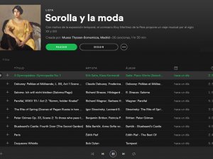 Lista de Spotify de la exposición "Sorolla y la moda"