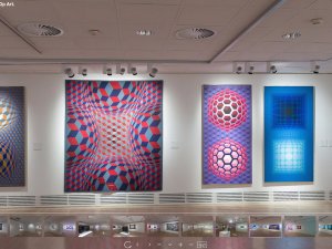 Visita virtual inmersiva a la exposición "Victor Vasarely. El nacimiento del Op Art". Museo Nacional Thyssen-Bornemisza