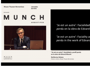 Vídeo de la conferencia "'Je est un autre': facialidad y profil perdu en la obra de Edvard Munch"