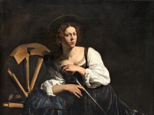 Santa Catalina de Alejandría. Caravaggio (Michelangelo Merisi)