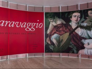 Curva de las exposiciones temporales con "Caravaggio y los pintores del norte"