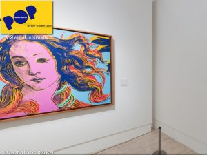 Obras de la exposición temporal "Mitos del pop"