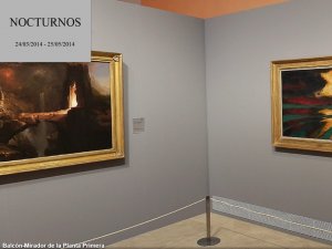 Varias obras de la exposición "Nocturnos"