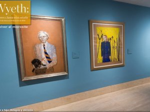Obras de la exposición de "Wyeth: Adrew y Jamie en el estudio"