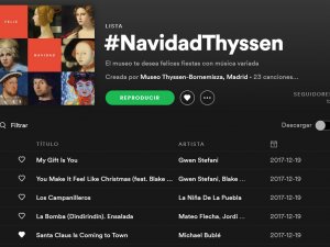 Lista de Spotify #NavidadThyssen