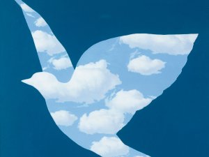 René Magritte, El pájaro de cielo, 1966