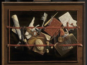 Samuel van Hoogstraten Trompe l'Oeil Still Life, 1666-1678