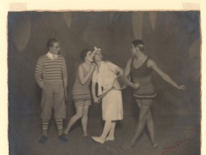 Le Train Bleu: Léon Woizikovsky, Lydia Sokolova, Bronislava Nijinska and Anton Dolin