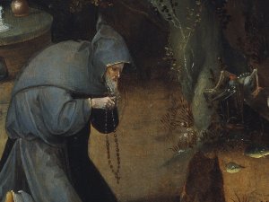 Jan Wellens de Cock, 'Las tentaciones de San Antonio' (hacia 1520) (Detalle)