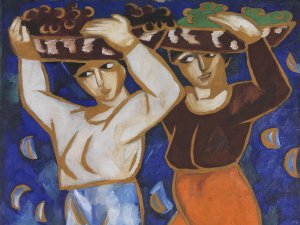 Natalia Goncharova. The Carriers 