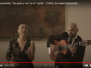 Esperanza Fernández: "De plata y oro" en el "Jardín " (1966), de Isabel Quintanilla