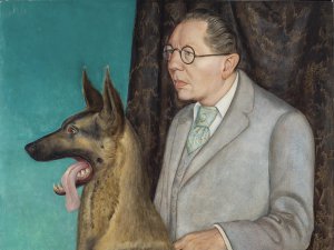 Hugo Erfurth con perro. Otto Dix Hugo Erfurth con perro. Otto Dix