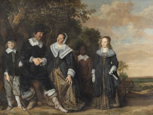 Family Group in a Landscape. Grupo familiar ante un paisaje, c.1645-1648