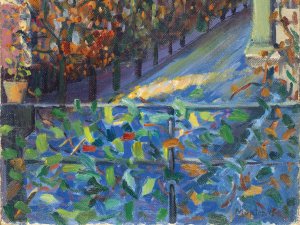 Vista desde la casa del hermano de la artista, Bonn. Gabriele Münter Vista desde la casa del hermano de la artista, Bonn. Gabriele Münter