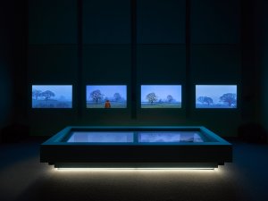 John Akomfrah. Canto VII, Listening All Night To The Rain. Pabellón Británico 2024. Imagen de Jack Hems.