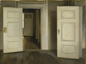 Vilhelm Hammershøi. Puertas abiertas