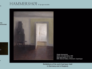 Ciclo de conferencias "Hammershø. El ojo que escucha" Ciclo de conferencias "Hammershø. El ojo que escucha"