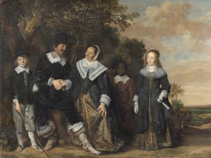 Family Group in a Landscape. Grupo familiar ante un paisaje, c.1645-1648