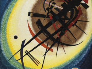 En el óvalo claro. Wassily Kandinsky