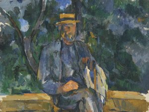 Hombre sentado. Paul Cézanne