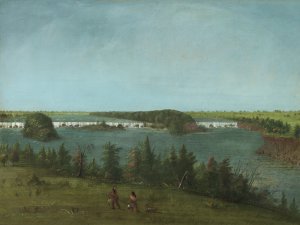 Las cataratas de San Antonio. George Catlin