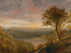 El lago Greenwood. Jasper Francis Cropsey