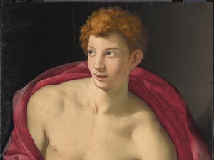 Retrato de un joven como san Sebastián. Bronzino (Agnolo di Cosimo di Mariano)